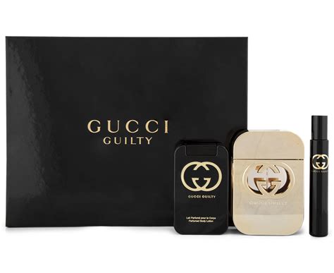 gucci guilty black gift set for her|gucci guilty original for women.